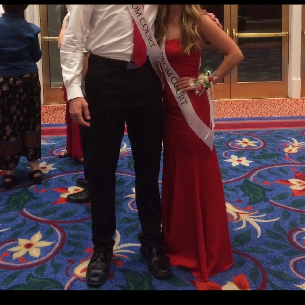 Gorgeous Long Red Prom Dress- Altered!